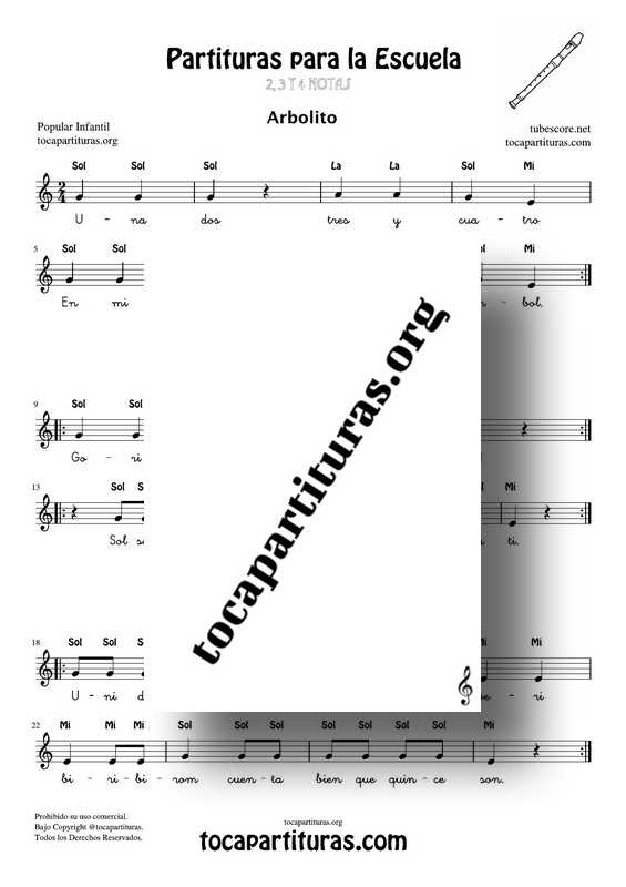 6 Canciones Infantiles PDF MIDI Partituras con Pocas Notas para Cantar y tocar en clases de música con letra y notas Flauta