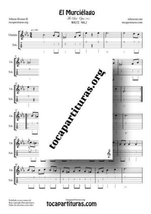El Murciélago Partitura y Tablatura de Ukelele