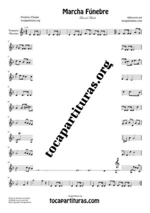 Marcha Fúnebre de Chopin Partitura de Trompeta / Fliscorno (Trumpet / Flugelhorn)