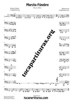 Marcha Fúnebre de Chopin Partitura de Tuba / Contrabajo (Contrabass)