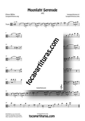 Moonlight Serenade Partitura Fácil de Viola