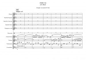 Suite Nº 3 de Bach Partituras para Orquesta Sinfónica (OSdE: Air)