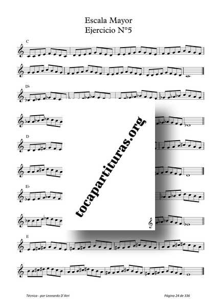 Técnica Libro PDF Estudio Mejora técnica ejercicios flauta violin saxofón trompeta guitar piano...