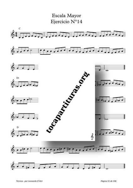 Técnica Libro PDF Estudio Mejora técnica ejercicios flauta violin saxofón trompeta guitar piano...